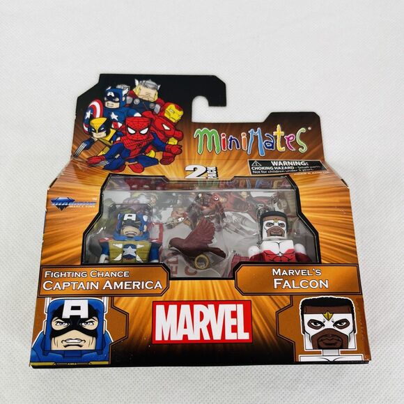 5 for $25| Marvel Minimates Fighting Chance Captain America & Falcon TRU - Picture 6 of 8
